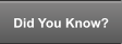 Did You Know?